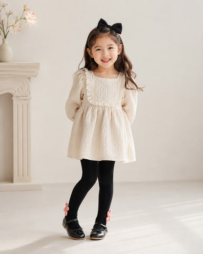 Girls Self Designed Cotton Stockings