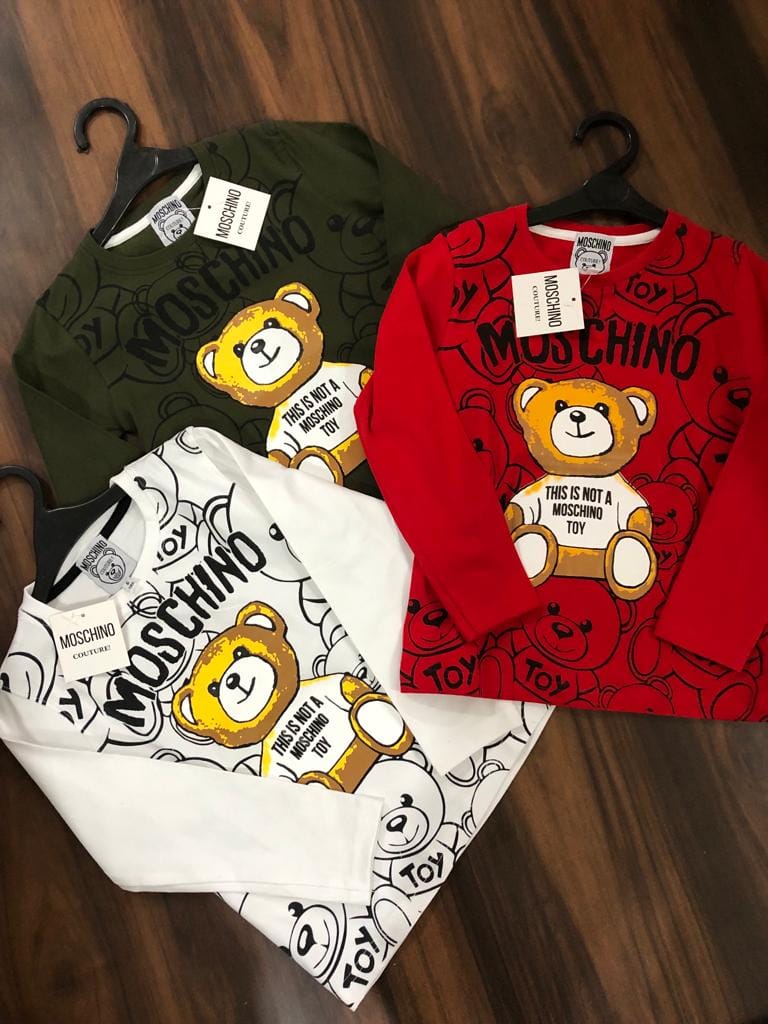 Moschino Kids Teddy Bear Long Sleeve T-Shirt