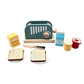 Wooden Toaster Set