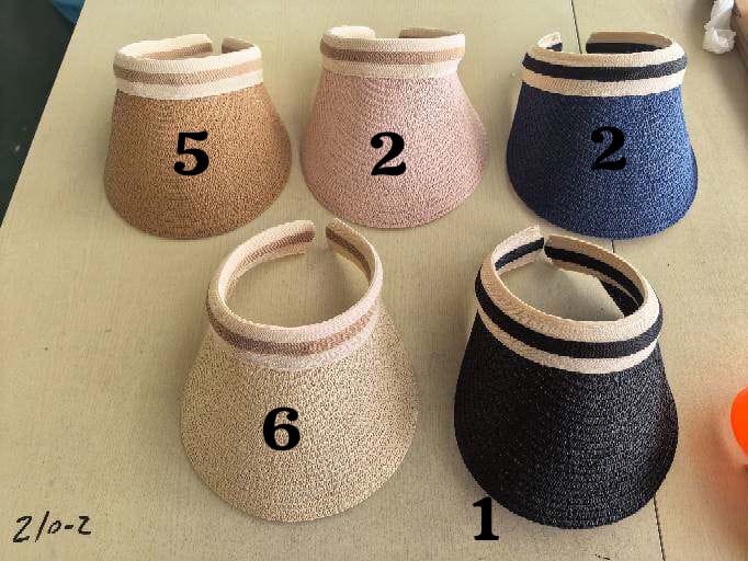Personalised Visor Caps With Initial And Charm