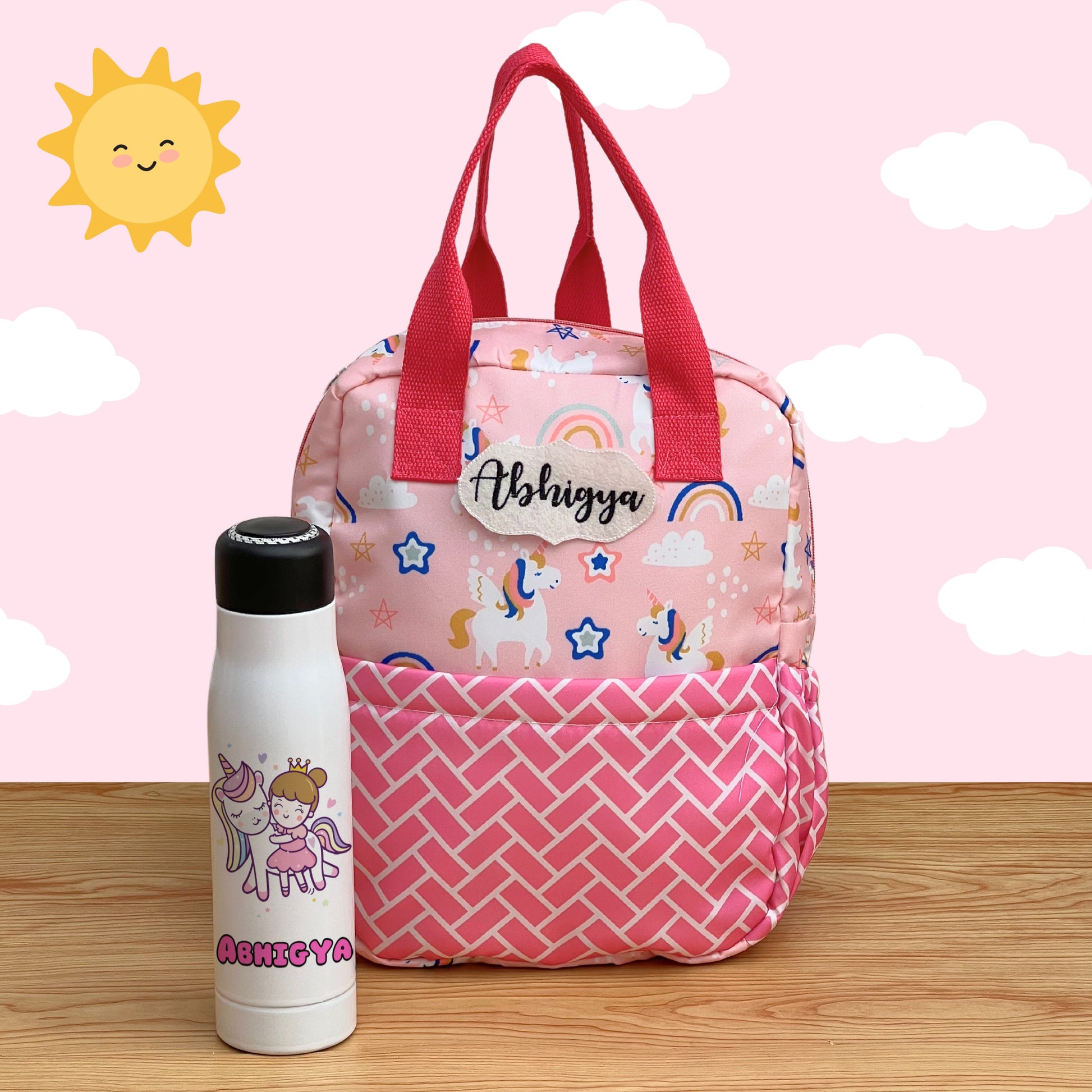 Kids bag with bottle
