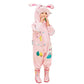 Baby Pink Rabbit Theme All Over Jumpsuit / Playsuit Raincoat for Kids - Little Surprise BoxBaby Pink Rabbit Theme All Over Jumpsuit / Playsuit Raincoat for Kids