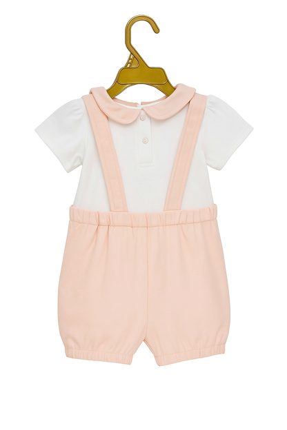 Short Sleeve T-Shirt & Dungaree Set