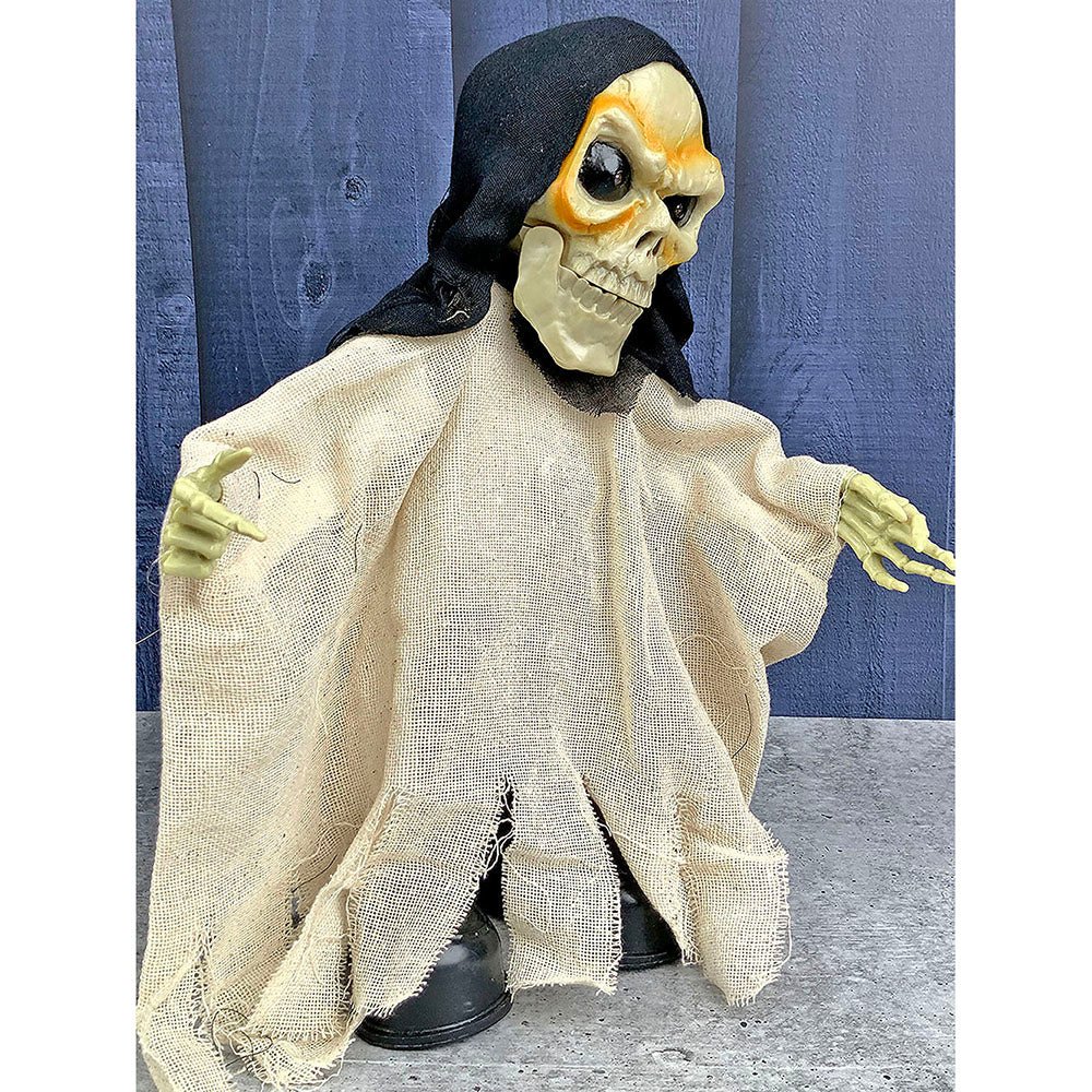 Beige Walking Dwarf Skeleton with Light, Motion & Sound