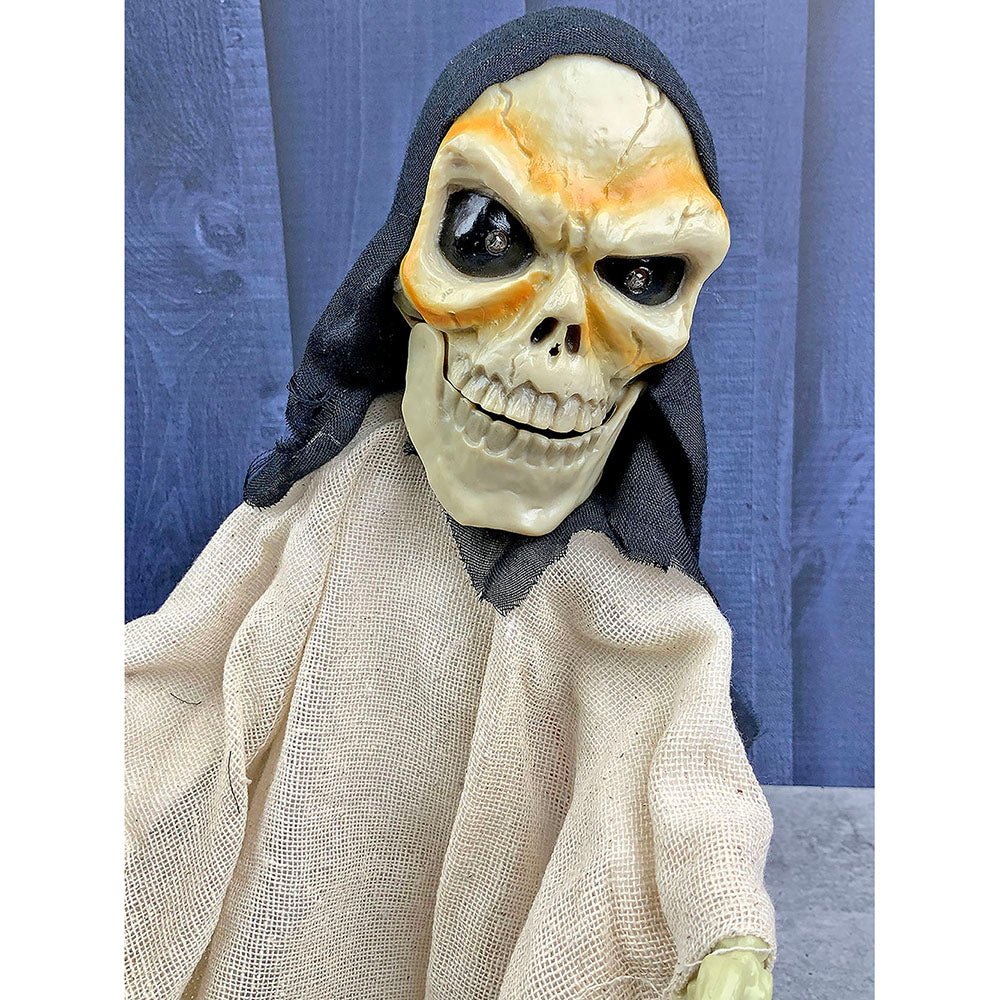 Beige Walking Dwarf Skeleton with Light, Motion & Sound