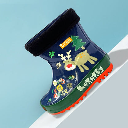 Blue Deer Flexible Rubber Rain Gumboots for Toddlers and Kids - Little Surprise BoxBlue Deer Flexible Rubber Rain Gumboots for Toddlers and Kids