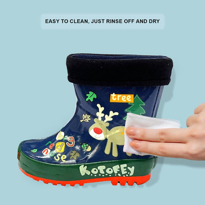 Blue Deer Flexible Rubber Rain Gumboots for Toddlers and Kids - Little Surprise BoxBlue Deer Flexible Rubber Rain Gumboots for Toddlers and Kids