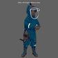 Blue Shark Theme All Over Jumpsuit / Playsuit Raincoat for Kids - Little Surprise BoxBlue Shark Theme All Over Jumpsuit / Playsuit Raincoat for Kids