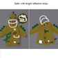 Bright Yellow 3d Dino Theme Raincoat for Kids - Little Surprise Box