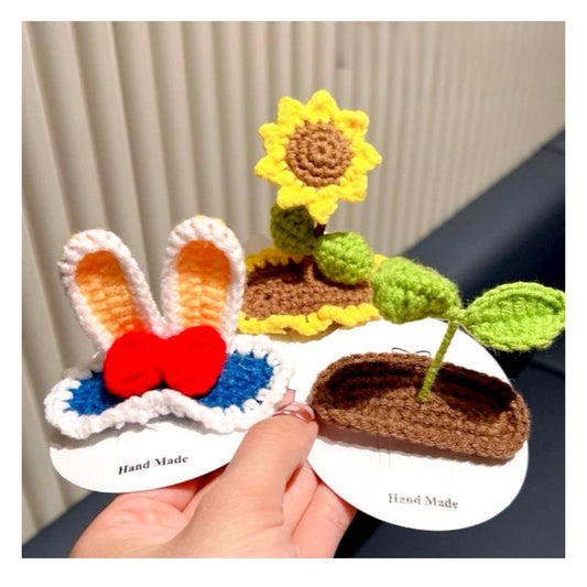 Bunny 3D Clips Crochet Hair Clip