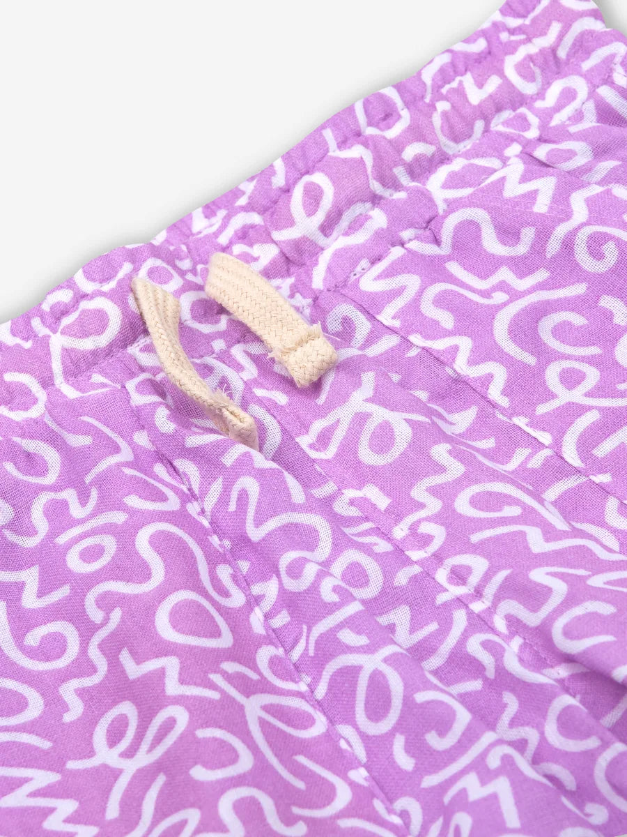 Pure Linen: Purple Safari Cord Set