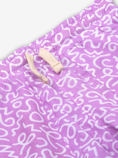 Pure Linen: Purple Safari Cord Set