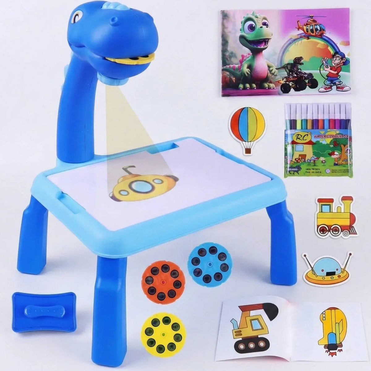 Dino Theme Smart Projection Drawing Board with Music Include Art Supplies