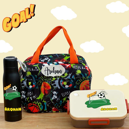 kids bag set with bottle