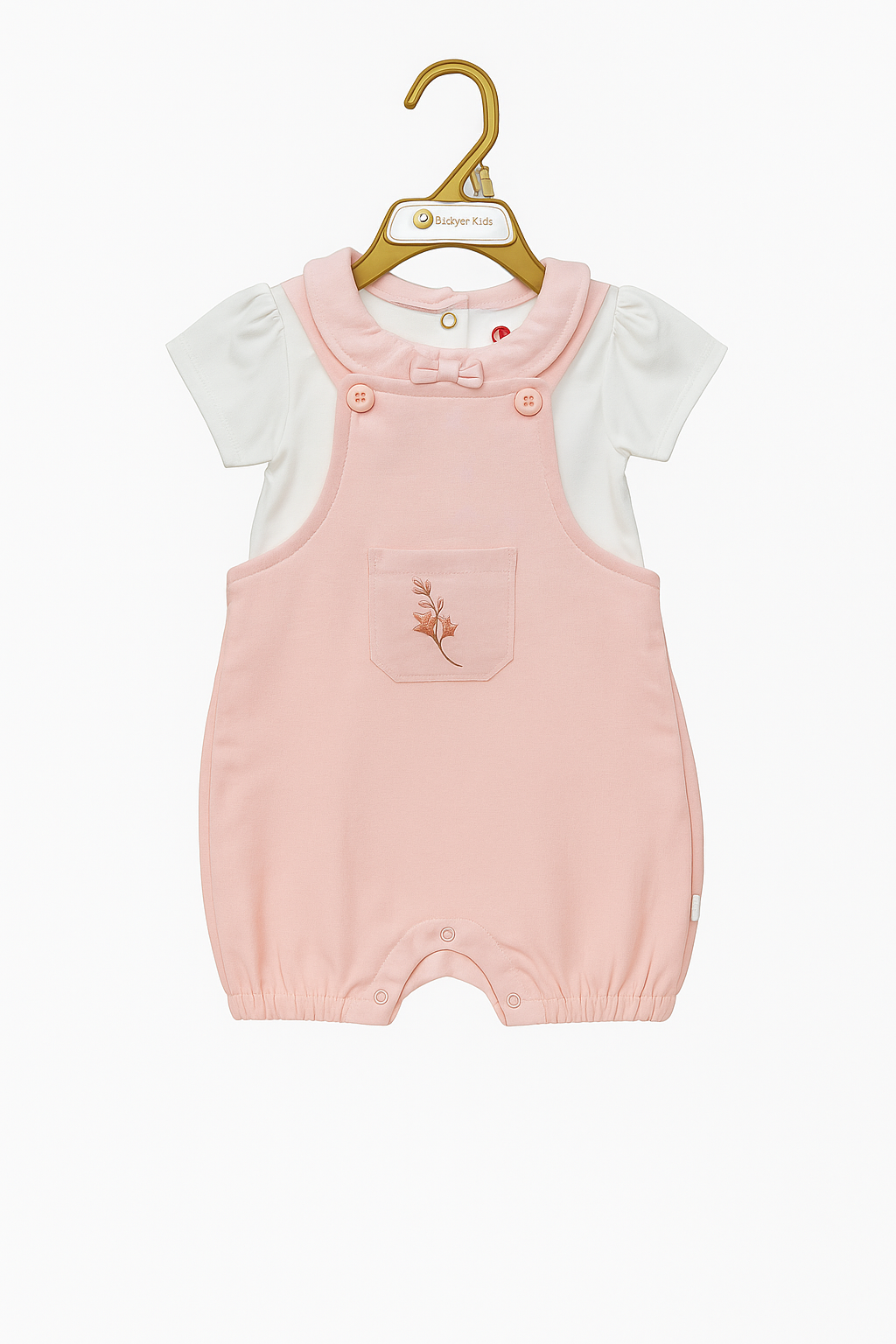 Short Sleeve T-Shirt & Dungaree Set