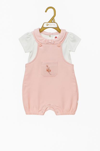 Short Sleeve T-Shirt & Dungaree Set