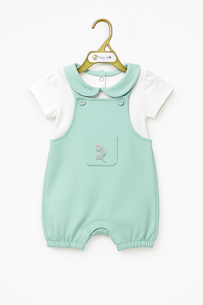 Short Sleeve T-Shirt & Dungaree Set