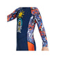 Full Sleeves Kids Swimwear Navy Blue & Orange Sunshine Printed Full Length, with UPF 50+ - Little Surprise BoxFull Sleeves Kids Swimwear Navy Blue & Orange Sunshine Printed Full Length, with UPF 50+