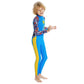 Full Sleeves Kids Swimwear Sky Blue & Yellow Sunshine Printed Full Length, with UPF 50+ - Little Surprise BoxFull Sleeves Kids Swimwear Sky Blue & Yellow Sunshine Printed Full Length, with UPF 50+