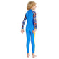 Full Sleeves Kids Swimwear Sky Blue & Yellow Sunshine Printed Full Length, with UPF 50+ - Little Surprise BoxFull Sleeves Kids Swimwear Sky Blue & Yellow Sunshine Printed Full Length, with UPF 50+