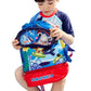 Kids, Blue Dino waterproof swimming bag/ beach Bag - Little Surprise BoxKids, Blue Dino waterproof swimming bag/ beach Bag