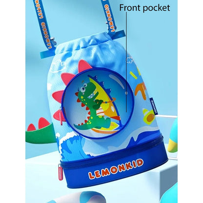 Kids Round Dinosaur, waterproof Swimming Bag/Beach Bag - Little Surprise BoxKids Round Dinosaur, waterproof Swimming Bag/Beach Bag