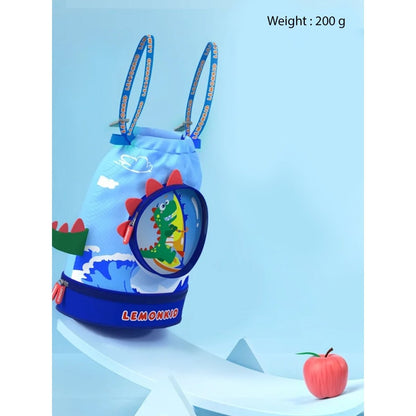 Kids Round Dinosaur, waterproof Swimming Bag/Beach Bag - Little Surprise BoxKids Round Dinosaur, waterproof Swimming Bag/Beach Bag