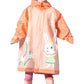 Little Surprise Box 3d Bunny Orange Sleeves & Hood Knee Length Raincoat for Kids - Little Surprise BoxLittle Surprise Box 3d Bunny Orange Sleeves & Hood Knee Length Raincoat for Kids