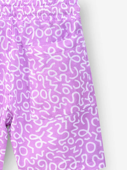 Pure Linen: Purple Safari Cord Set
