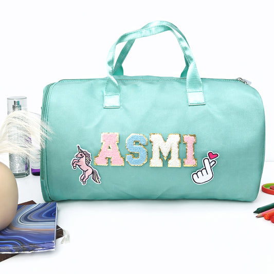 Name Motif Travel Duffel Bag