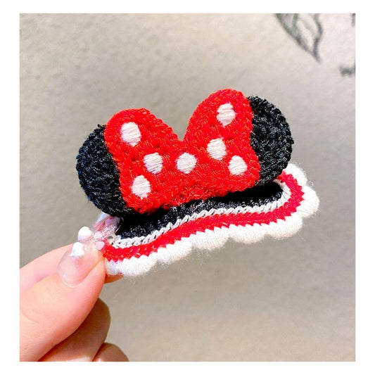 Mouse 3D Clip Crochet Hair Clip