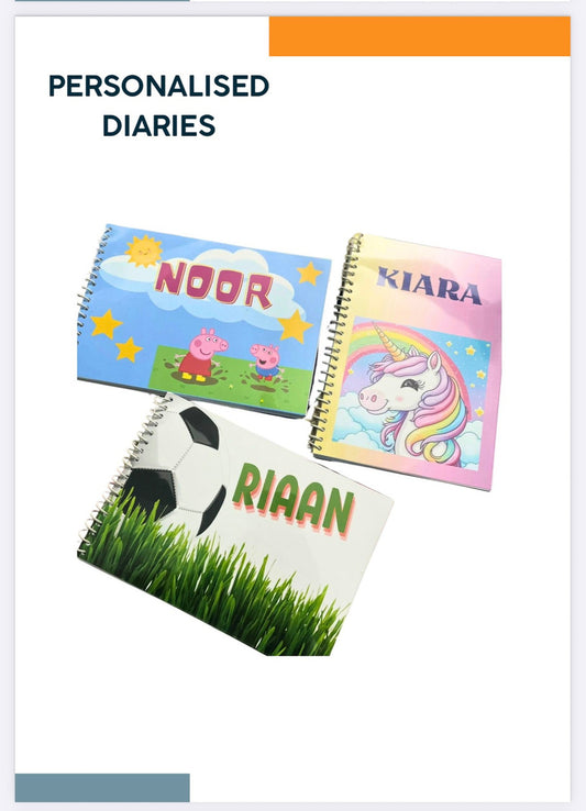 Étudier personalised diaries and notebooks with custom themes