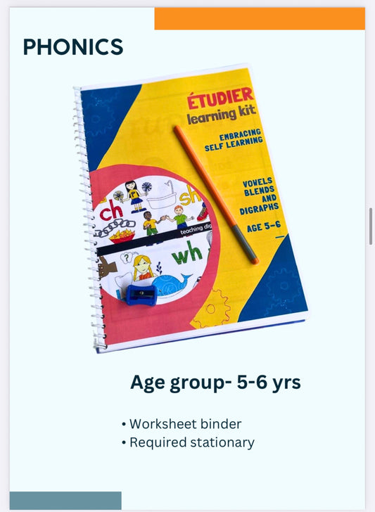 Étudier Vowels Blends and Digraphs Worksheets for kids age 5 to 6 years