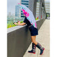 Pink floral Paint Brush theme Rain & All Season Umbrella for Teens and Adults - Little Surprise BoxPink floral Paint Brush theme Rain & All Season Umbrella for Teens and Adults
