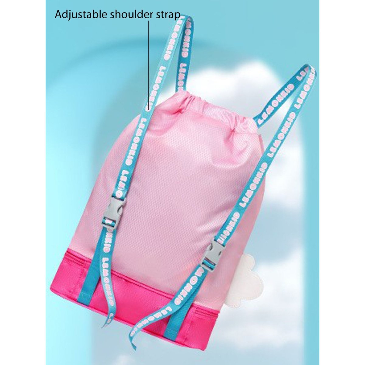 Pink Kids Bunny ears, waterproof Swimming Bag/Beach Bag - Little Surprise BoxPink Kids Bunny ears, waterproof Swimming Bag/Beach Bag