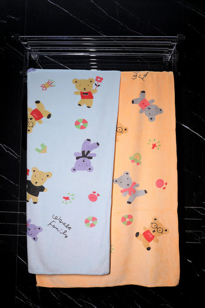 Kids Towel Pooh Print Towel