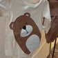 Baby boy 3pc bear set with velvet pants and scarf