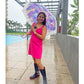 Purple Hydrangea Bunch Floral Print Translucent All-season Umbrella for Kids & Adults - Little Surprise BoxPurple Hydrangea Bunch Floral Print Translucent All-season Umbrella for Kids & Adults