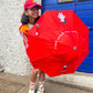 Red Riding Hood theme, Unique Spanish Patio Style Kids Umbrella, 5-12 years,Red - Little Surprise BoxRed Riding Hood theme, Unique Spanish Patio Style Kids Umbrella, 5-12 years,Red