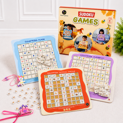 iLearnNGrow Brain Booster Rakhi Combo – Educational Sudoku Set with Rakhi for Kids