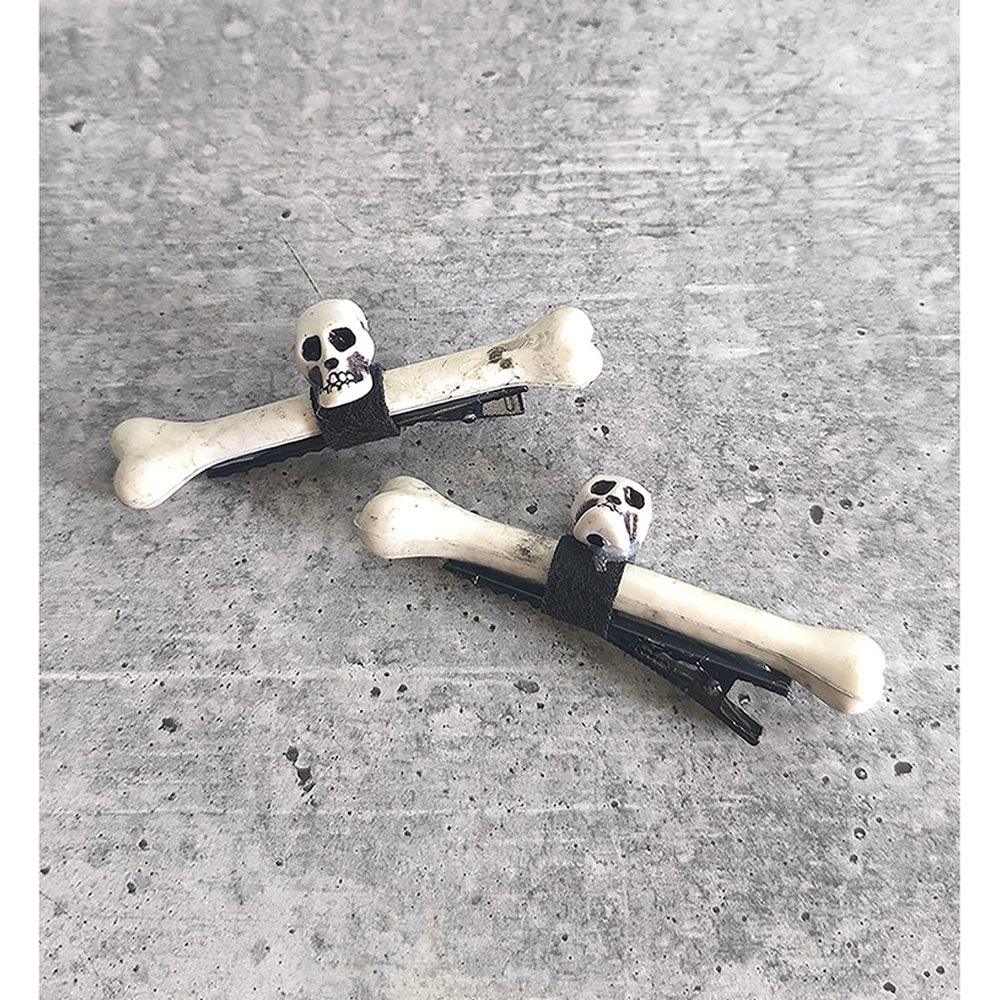 Skull & Bone Hair Clip