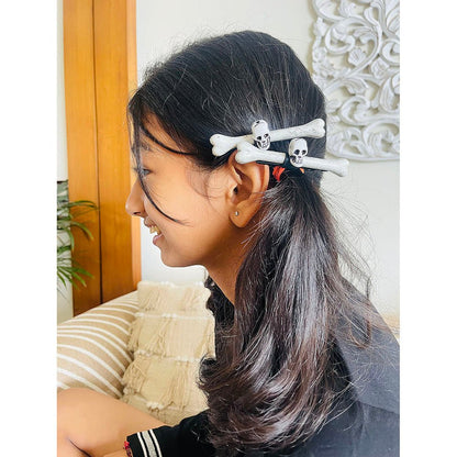 Skull & Bone Hair Clip