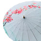 Teal & Pink Floral, Chinese Canopy Style Rain and All season Umbrella - Little Surprise BoxTeal & Pink Floral, Chinese Canopy Style Rain and All season Umbrella