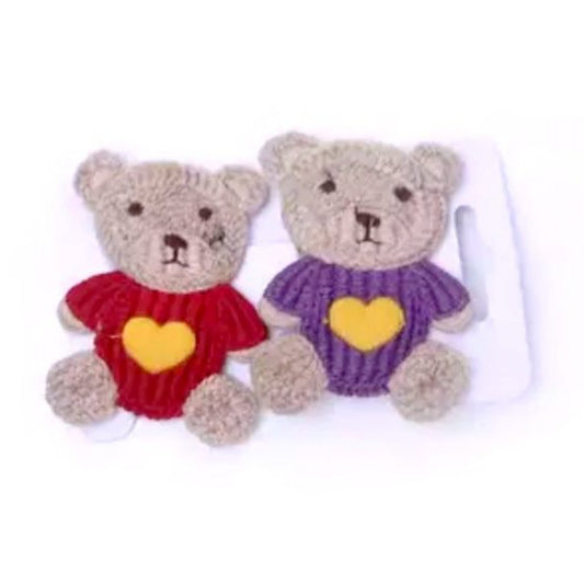Teddy Clip Crochet Hair Clip