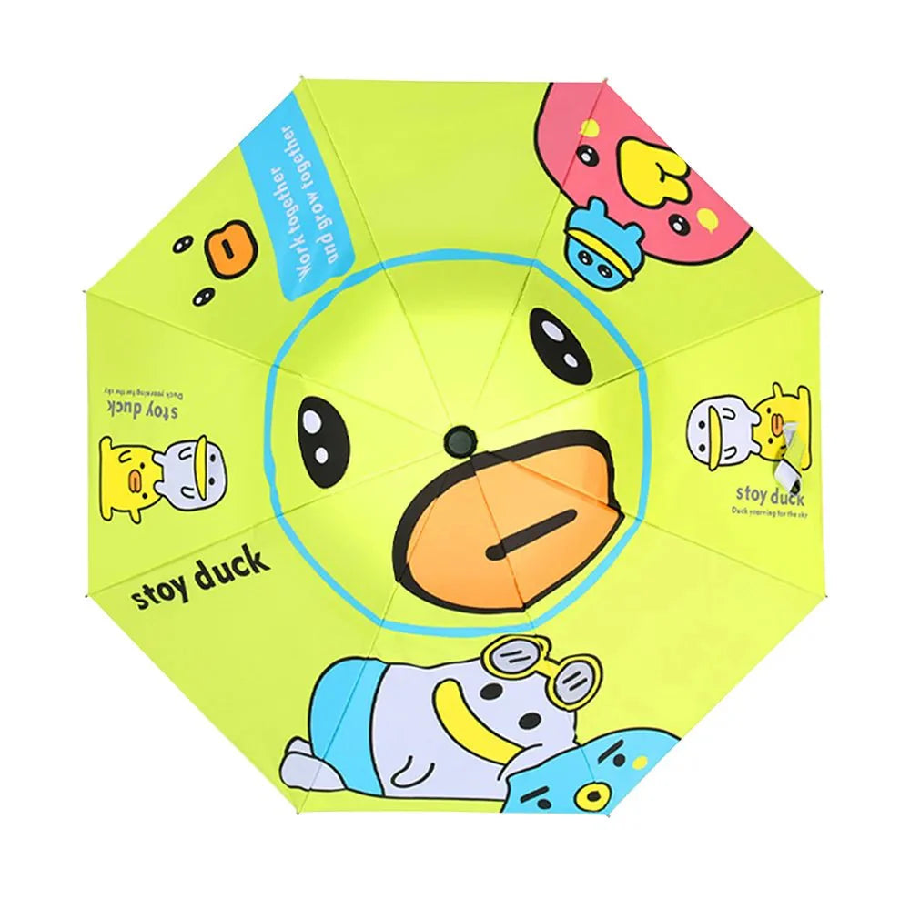 Toy Duck theme, Unique Spanish Patio Style Kids Umbrella, 5-12 years,Green - Little Surprise BoxToy Duck theme, Unique Spanish Patio Style Kids Umbrella, 5-12 years,Green