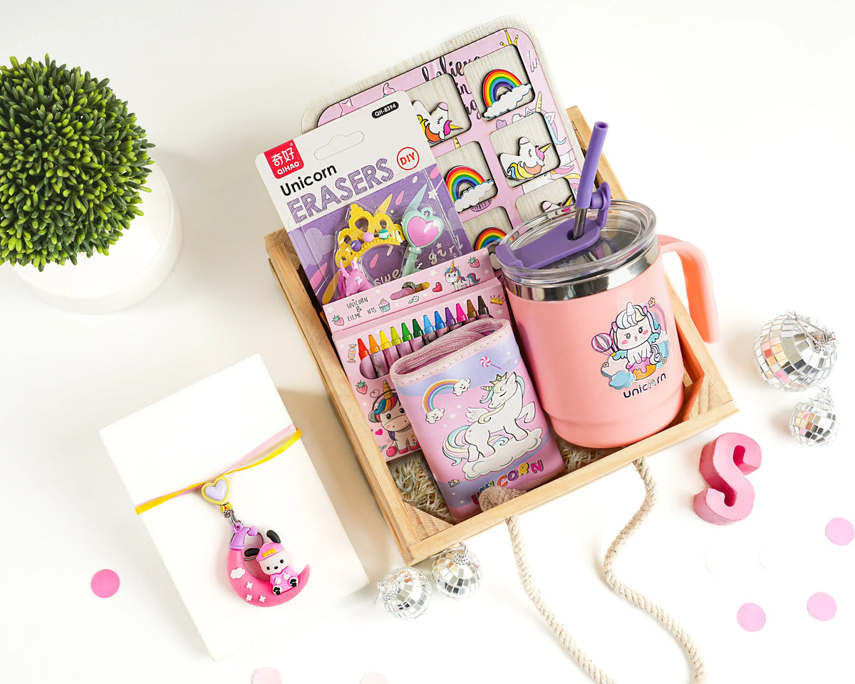 iLearnNGrow Unicorn Wooden Hamper