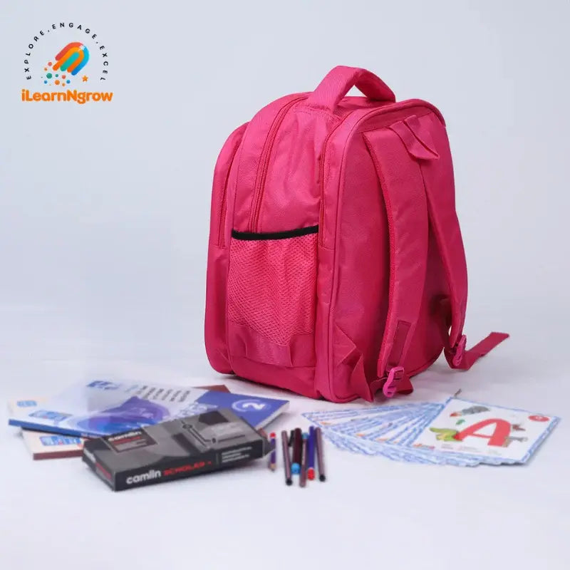 Unicorn Theme School Bag for Kids – Lightweight Pink Shoulder Bag for Girls