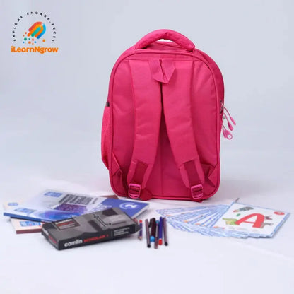 Unicorn Theme School Bag for Kids – Lightweight Pink Shoulder Bag for Girls