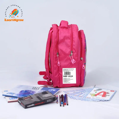 Unicorn Theme School Bag for Kids – Lightweight Pink Shoulder Bag for Girls