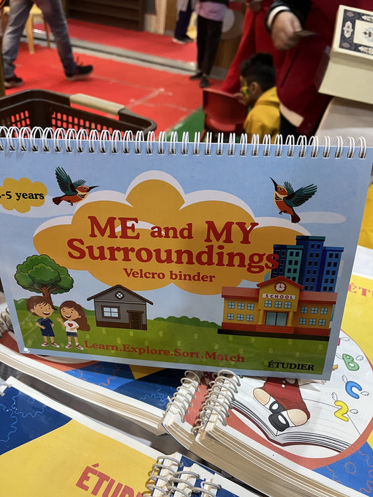 Étudier Velcro Binder activity kit with reusable laminated sheets and cut outs